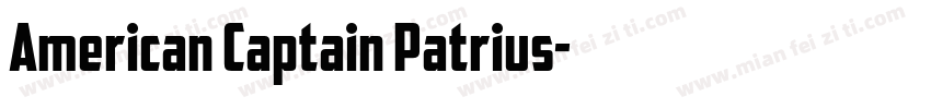 American Captain Patrius字体转换